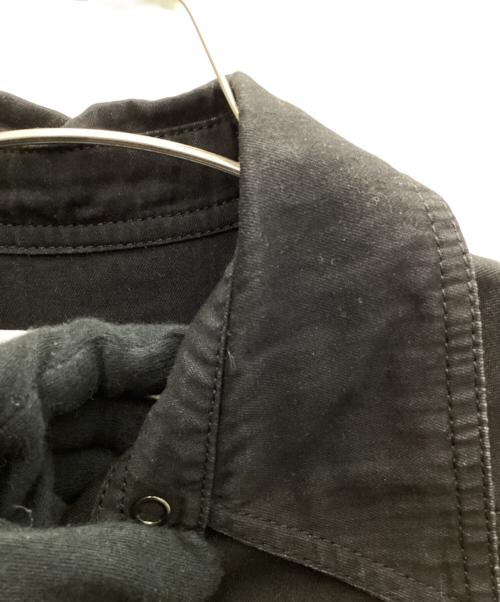 Mame Kurogouchi（マメクロゴウチ）Mame Kurogouchi (マメクロゴウチ) Flared Sleeve Denim Shirt ブラック サイズ:2の古着・服飾アイテム