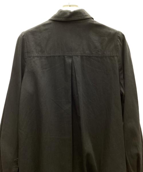 Mame Kurogouchi（マメクロゴウチ）Mame Kurogouchi (マメクロゴウチ) Flared Sleeve Denim Shirt ブラック サイズ:2の古着・服飾アイテム