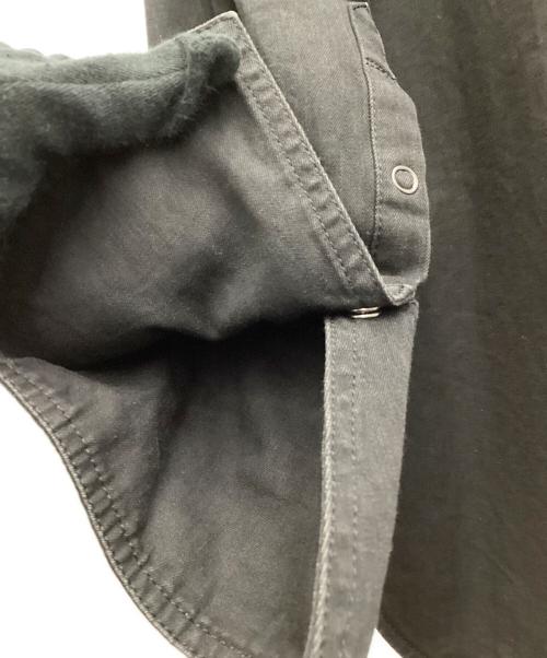 Mame Kurogouchi（マメクロゴウチ）Mame Kurogouchi (マメクロゴウチ) Flared Sleeve Denim Shirt ブラック サイズ:2の古着・服飾アイテム