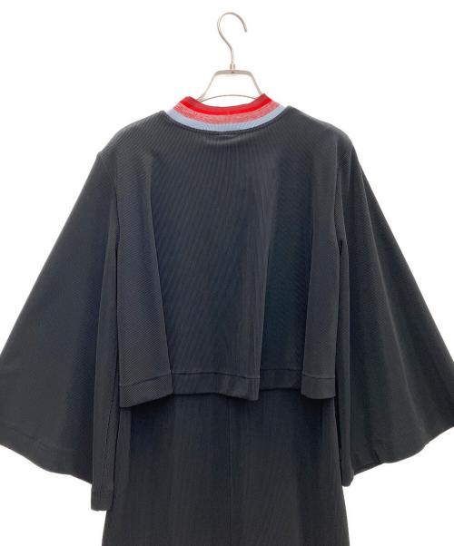 TOGA PULLA（トーガ プルラ）TOGA PULLA (トーガ プルラ) CODE PIQUE JERSEY DRESS ブラック サイズ:36の古着・服飾アイテム