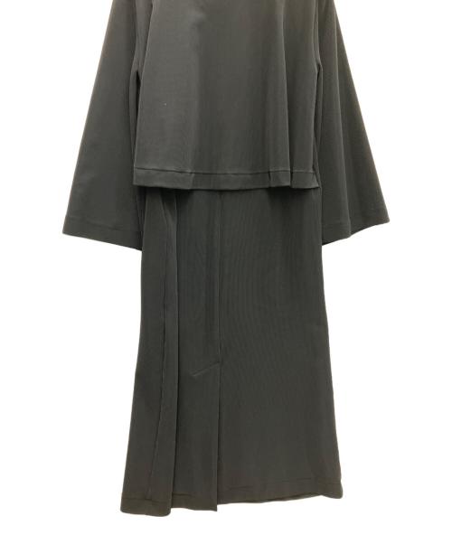 TOGA PULLA（トーガ プルラ）TOGA PULLA (トーガ プルラ) CODE PIQUE JERSEY DRESS ブラック サイズ:36の古着・服飾アイテム