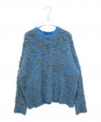 MAISON SPECIALメゾンスペシャル）の古着「メランジファーニットトップ　21222365104」｜ブルー