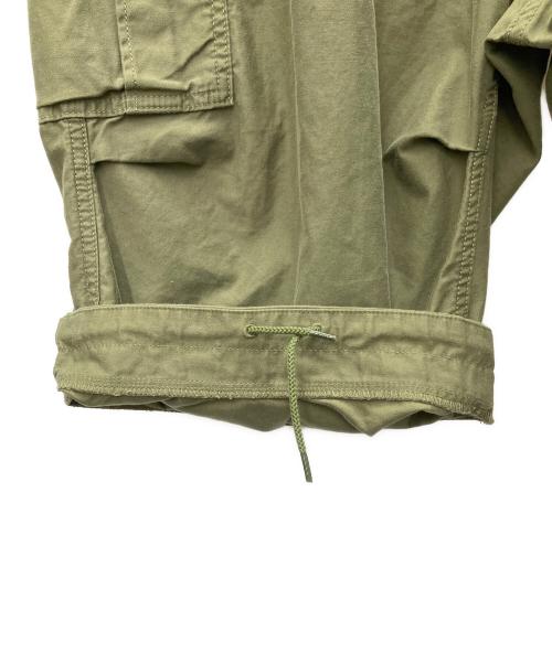 BEAMS（ビームス）BEAMS (ビームス) 7分丈 ワイド 6ポケット カーゴパンツ グリーン サイズ:Lの古着・服飾アイテム