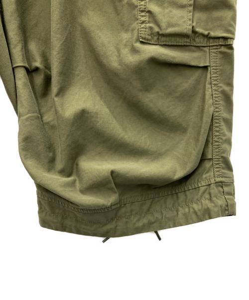 BEAMS（ビームス）BEAMS (ビームス) 7分丈 ワイド 6ポケット カーゴパンツ グリーン サイズ:Lの古着・服飾アイテム