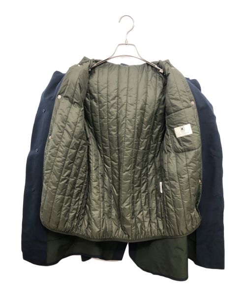 KIRED（キーレッド）KIRED (キーレッド) TOMORROW LAND (トゥモローランド) ライナー付フーデッドコート ネイビー サイズ:SIZE 50の古着・服飾アイテム