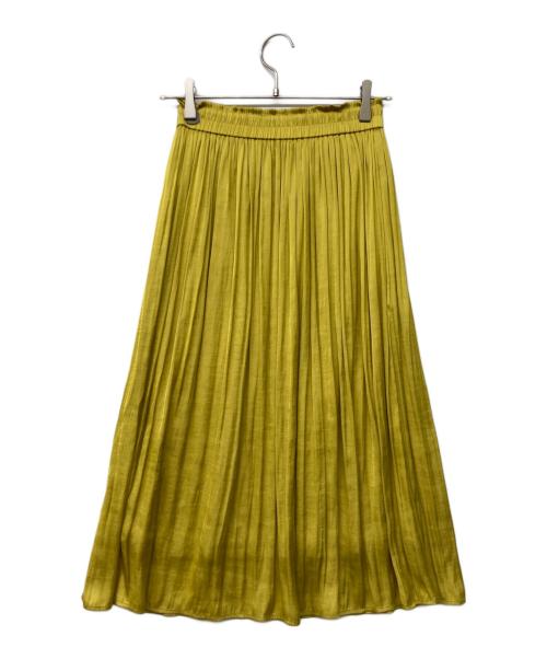 自由区（ジユウク）自由区 (ジユウク) サテンスカート イエロー サイズ:32 未使用品の古着・服飾アイテム
