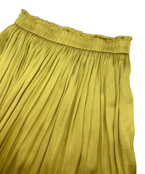自由区（ジユウク）自由区 (ジユウク) サテンスカート イエロー サイズ:32 未使用品の古着・服飾アイテム