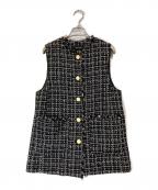 UNTITLEDアンタイトル）の古着「ラメミックスツィード ベスト」｜ブラック