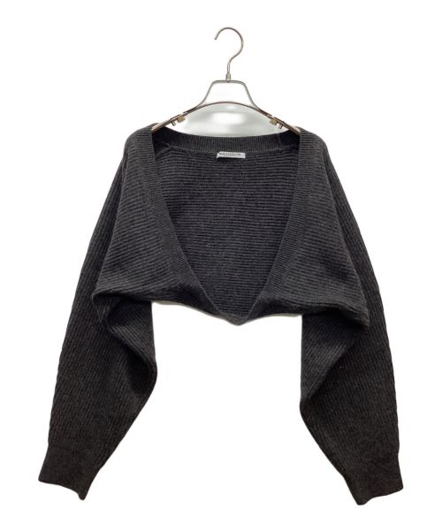 BEAUTY&YOUTH（ビューティーアンドユース）BEAUTY&YOUTH (ビューティーアンドユース) 畦ニット ボレロ グレー サイズ:Freeの古着・服飾アイテム