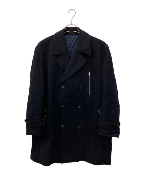 COMME des GARCONS HOMME（コムデギャルソン オム）COMME des GARCONS HOMME (コムデギャルソン オム) ダブルコート ネイビー サイズ:Mの古着・服飾アイテム