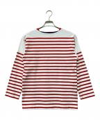 45rpm45アールピーエム）の古着「トリコバスクボーダーの908Tシャツ」｜レッド