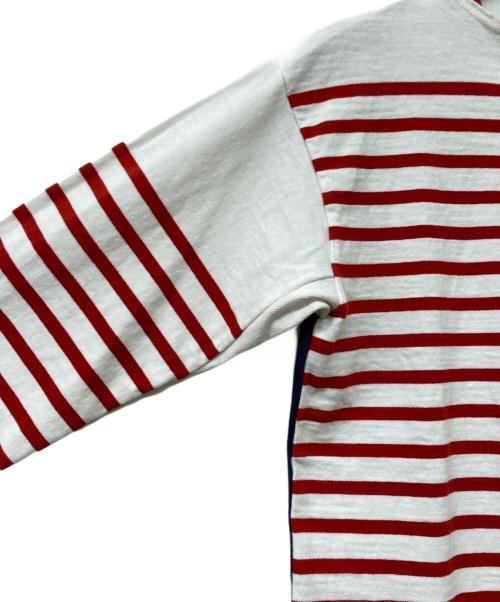 45rpm（45アールピーエム）45rpm (45アールピーエム) トリコバスクボーダーの908Tシャツ レッド サイズ:2の古着・服飾アイテム