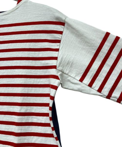 45rpm（45アールピーエム）45rpm (45アールピーエム) トリコバスクボーダーの908Tシャツ レッド サイズ:2の古着・服飾アイテム