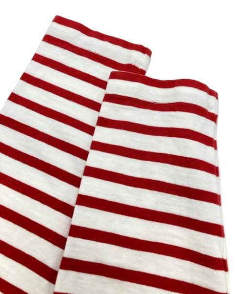 45rpm（45アールピーエム）45rpm (45アールピーエム) トリコバスクボーダーの908Tシャツ レッド サイズ:2の古着・服飾アイテム