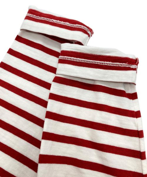 45rpm（45アールピーエム）45rpm (45アールピーエム) トリコバスクボーダーの908Tシャツ レッド サイズ:2の古着・服飾アイテム