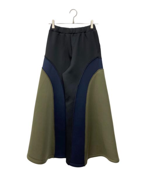 UN3D.（アンスリード）UN3D. (アンスリード) スライドカットフレアパンツ ミックス サイズ:SIZE 36の古着・服飾アイテム