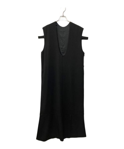 RIM.ARK（リムアーク）RIM.ARK (リムアーク) ヘムフラタージャンパースカート ブラック サイズ:SIZE 36の古着・服飾アイテム