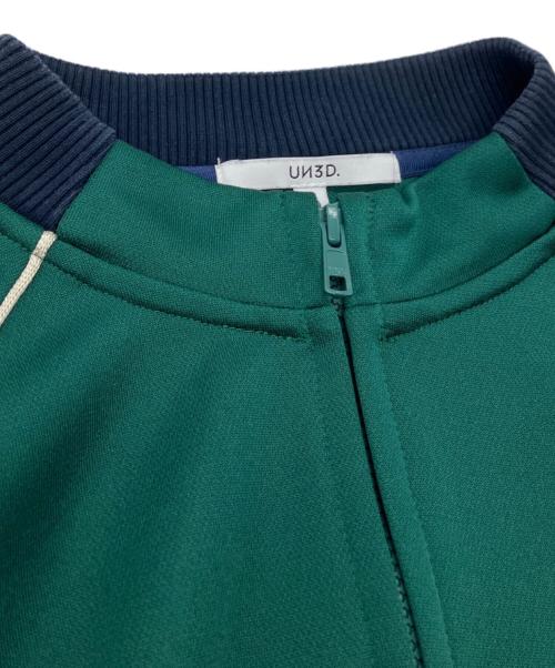 UN3D.（アンスリード）UN3D. (アンスリード) ウェーブラインジャージーワンピース グリーン サイズ:SIZE36の古着・服飾アイテム