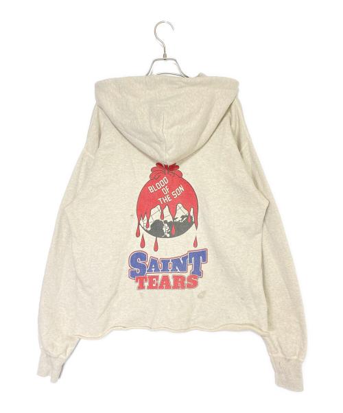 SAINT MICHAEL（セントマイケル）SAINT MICHAEL (セントマイケル) Denim Tears (デニムティアーズ) プルオーバーパーカー ベージュ サイズ:Lの古着・服飾アイテム