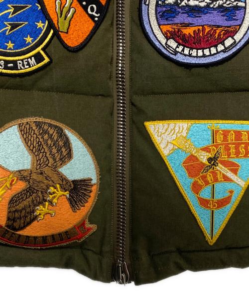 READYMADE（レディメイド）READYMADE (レディメイド) DOWN JACKET MADE FROM VINTAGE US ARMY TENT SHELL オリーブ サイズ:1の古着・服飾アイテム