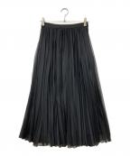 ANAYIアナイ）の古着「カルゼオーガンプリーツ スカート」｜ブラック