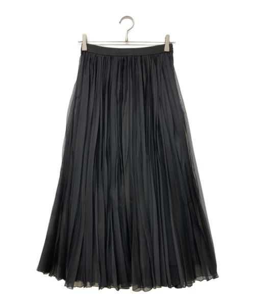 ANAYI（アナイ）ANAYI (アナイ) カルゼオーガンプリーツ スカート ブラック サイズ:38の古着・服飾アイテム