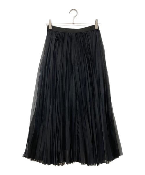 ANAYI（アナイ）ANAYI (アナイ) カルゼオーガンプリーツ スカート ブラック サイズ:38の古着・服飾アイテム