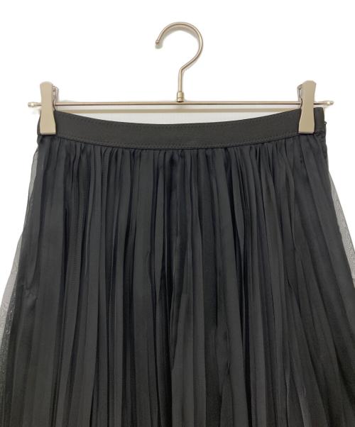 ANAYI（アナイ）ANAYI (アナイ) カルゼオーガンプリーツ スカート ブラック サイズ:38の古着・服飾アイテム