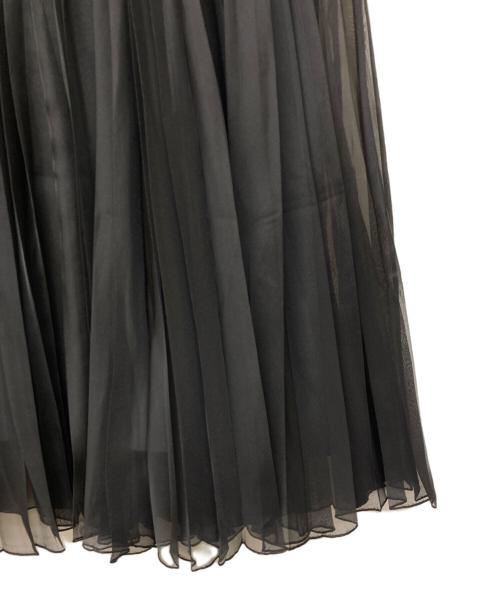 ANAYI（アナイ）ANAYI (アナイ) カルゼオーガンプリーツ スカート ブラック サイズ:38の古着・服飾アイテム