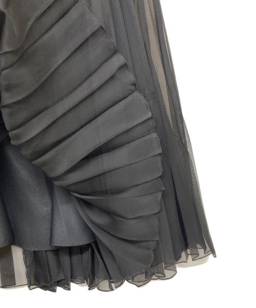 ANAYI（アナイ）ANAYI (アナイ) カルゼオーガンプリーツ スカート ブラック サイズ:38の古着・服飾アイテム