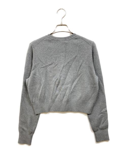 ANAYI（アナイ）ANAYI (アナイ) コットンカシミヤクルーネック カーディガン グレー サイズ:38の古着・服飾アイテム