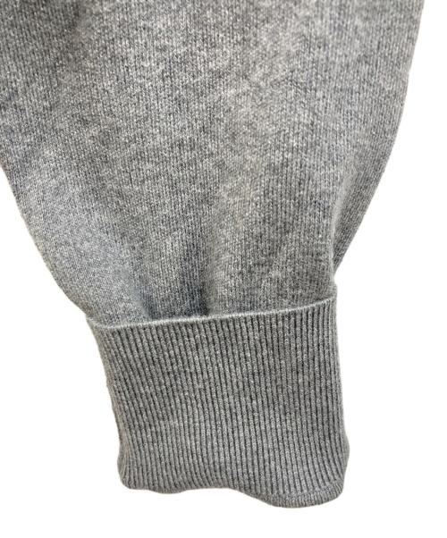 ANAYI（アナイ）ANAYI (アナイ) コットンカシミヤクルーネック カーディガン グレー サイズ:38の古着・服飾アイテム