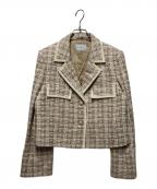 FOXEYフォクシー）の古着「ツイードジャケット」｜ベージュ