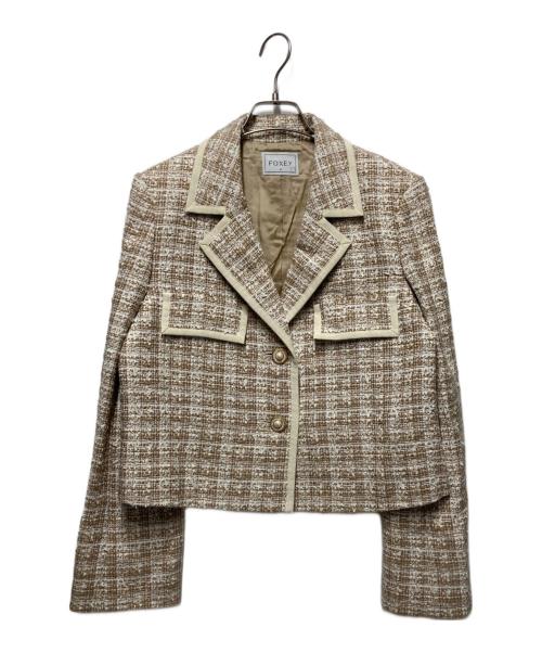 FOXEY（フォクシー）FOXEY (フォクシー) ツイードジャケット ベージュ サイズ:42の古着・服飾アイテム