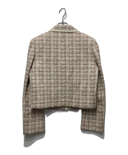 FOXEY（フォクシー）FOXEY (フォクシー) ツイードジャケット ベージュ サイズ:42の古着・服飾アイテム