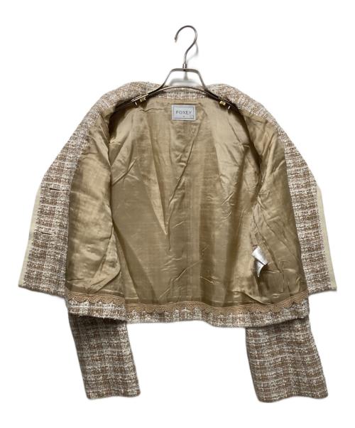 FOXEY（フォクシー）FOXEY (フォクシー) ツイードジャケット ベージュ サイズ:42の古着・服飾アイテム