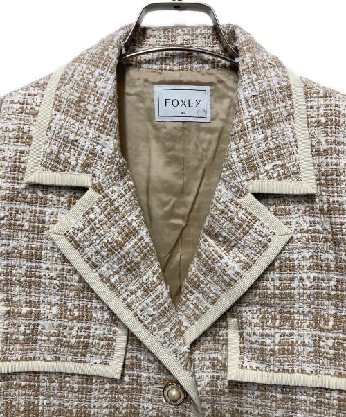 FOXEY（フォクシー）FOXEY (フォクシー) ツイードジャケット ベージュ サイズ:42の古着・服飾アイテム