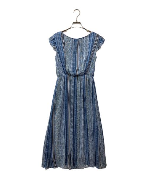 KUMIKYOKU（クミキョク）KUMIKYOKU (クミキョク) CavaliereAzzurroストライププリント ワンピース ブルー サイズ:1の古着・服飾アイテム