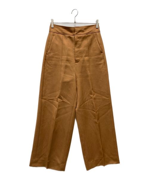 ebure（エブール）EBURE (エブール) センターシームワイドパンツ ブラウン サイズ:38の古着・服飾アイテム