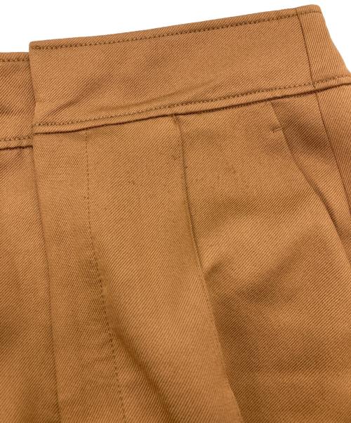 ebure（エブール）EBURE (エブール) センターシームワイドパンツ ブラウン サイズ:38の古着・服飾アイテム