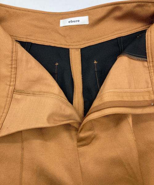 ebure（エブール）EBURE (エブール) センターシームワイドパンツ ブラウン サイズ:38の古着・服飾アイテム