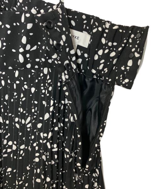 HYKE（ハイク）HYKE (ハイク) PEBBLE PRINTED MAXI DRESS ブラック サイズ:1の古着・服飾アイテム