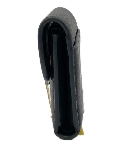 Christian Dior（クリスチャン ディオール）Christian Dior (クリスチャン ディオール) Saddle Lotus ウォレット ブラックの古着・服飾アイテム