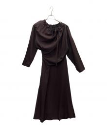 AKIRA NAKA（アキラナカ）の古着「Jiline twist dress」｜ボルドー