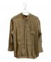 POSTELEGANT（ポステレガント）の古着「LINEN CHAMBRAY SHIRT」｜ブラウン