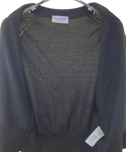 JOHN SMEDLEY（ジョンスメドレー）JOHN SMEDLEY (ジョンスメドレー) ウールカーディガン ブラック サイズ:Sの古着・服飾アイテム