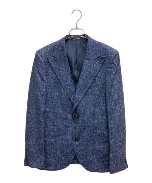EMPORIO ARMANI（エンポリオアルマーニ）EMPORIO ARMANI (エンポリオアルマーニ) テーラードジャケット ネイビー サイズ:50の古着・服飾アイテム