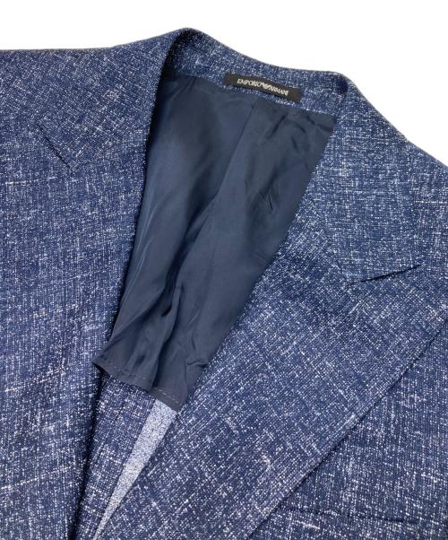 EMPORIO ARMANI（エンポリオアルマーニ）EMPORIO ARMANI (エンポリオアルマーニ) テーラードジャケット ネイビー サイズ:50の古着・服飾アイテム