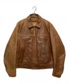 Timberlandティンバーランド）の古着「レザージャケット」｜ブラウン