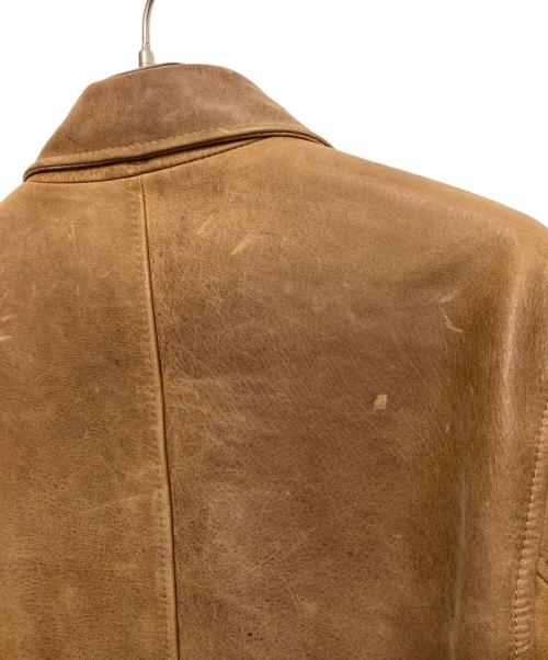 Timberland（ティンバーランド）Timberland (ティンバーランド) レザージャケット ブラウン サイズ:Lの古着・服飾アイテム